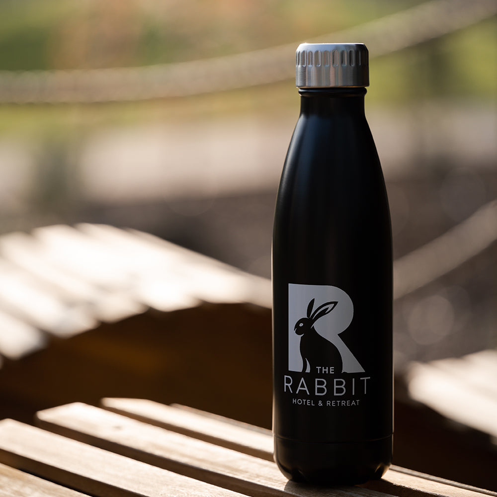 Glass rabbit water outlet bottle